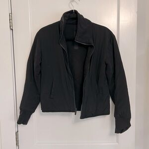 LULULEMON Forever Warm Jacket Black Reversible Women's Sz 4 Zip Up Quilt